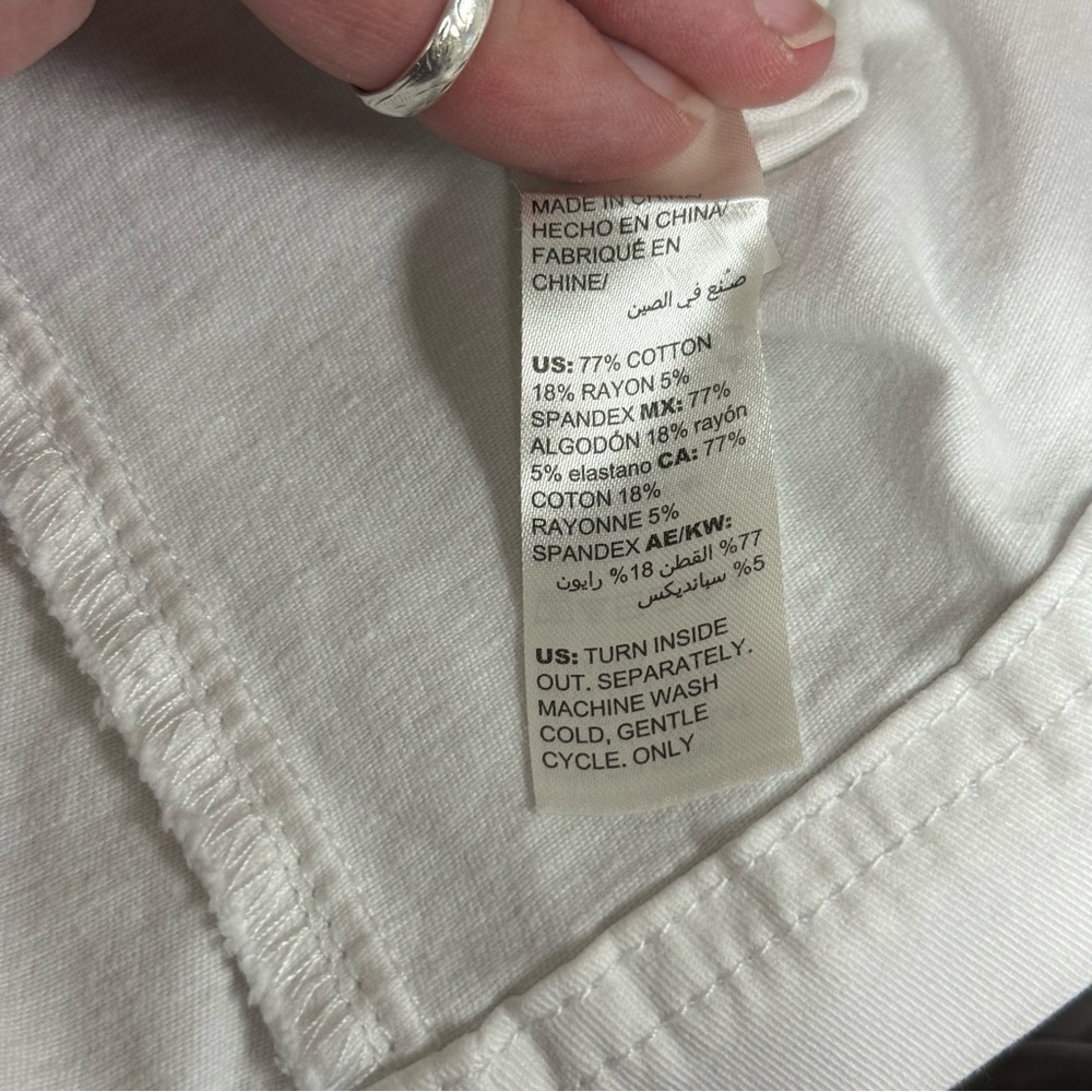 White House Black Market White Utility Jacket Size 4 Short Sleeve Button Front - Picture 7 of 8